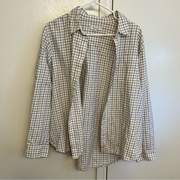 Madewell Oversized Flannel Button Up Shirt XL - Picture 7 of 7